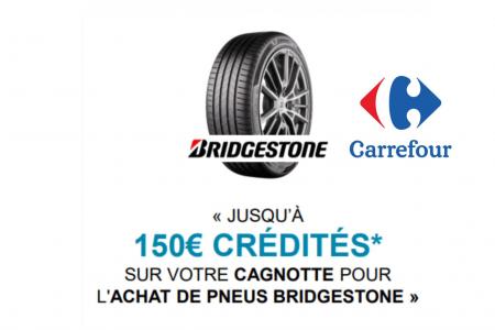 Promo octobre/novembre 2023 pneus Bridgestone et Carrefour