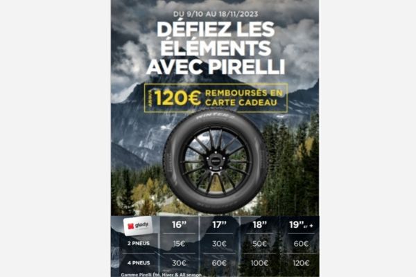 offre promo pirelli octobre novembre 2023 mendez pneu la ciotat